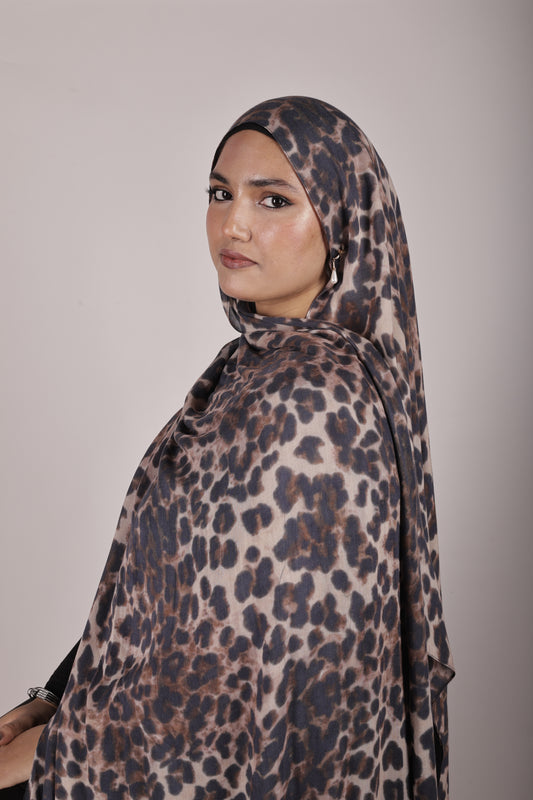 Printed Modal - Sahara Leopard