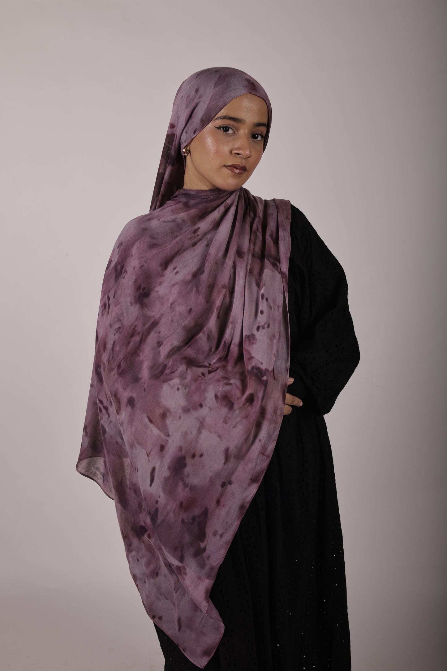 Printed Modal - Mulberry Mist