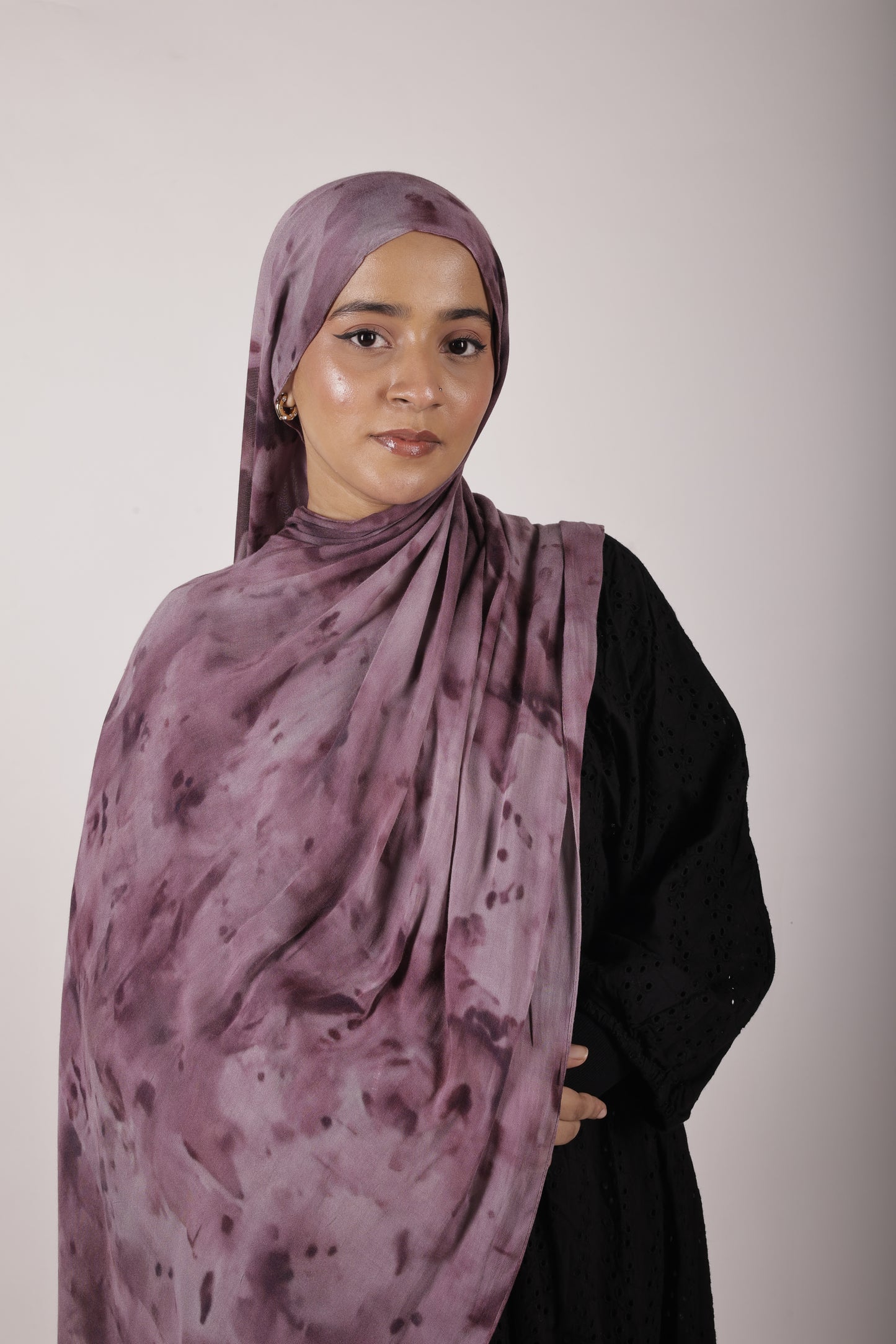 Printed Modal - Mulberry Mist