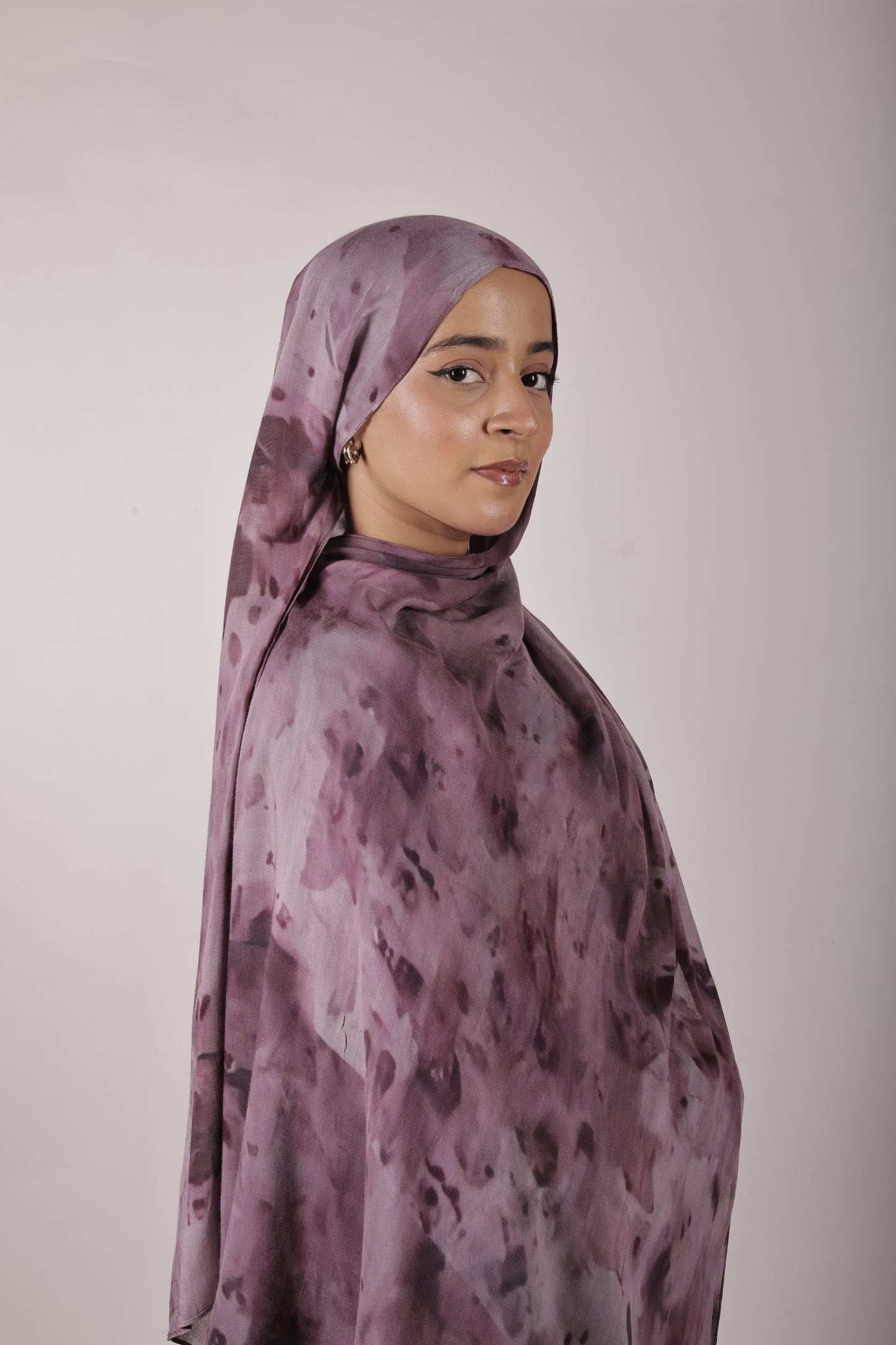 Printed Modal - Mulberry Mist