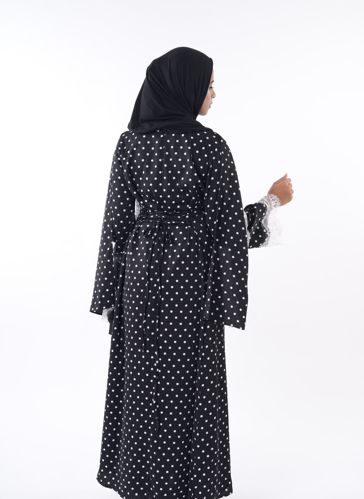 Lace Abaya - Polka