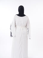 Lace Abaya - White