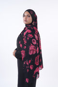 Printed Modal - Midnight Rose