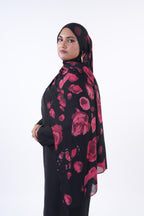Printed Modal - Midnight Rose