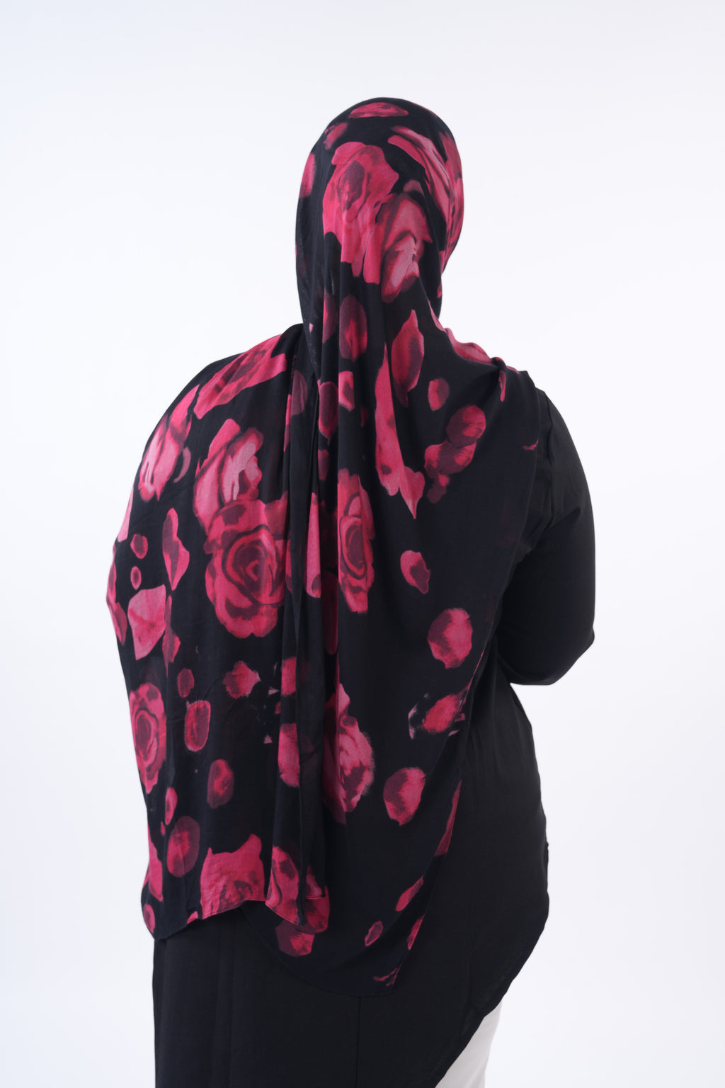 Printed Modal - Midnight Rose