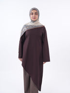 Asymmetrical Top - Coffee