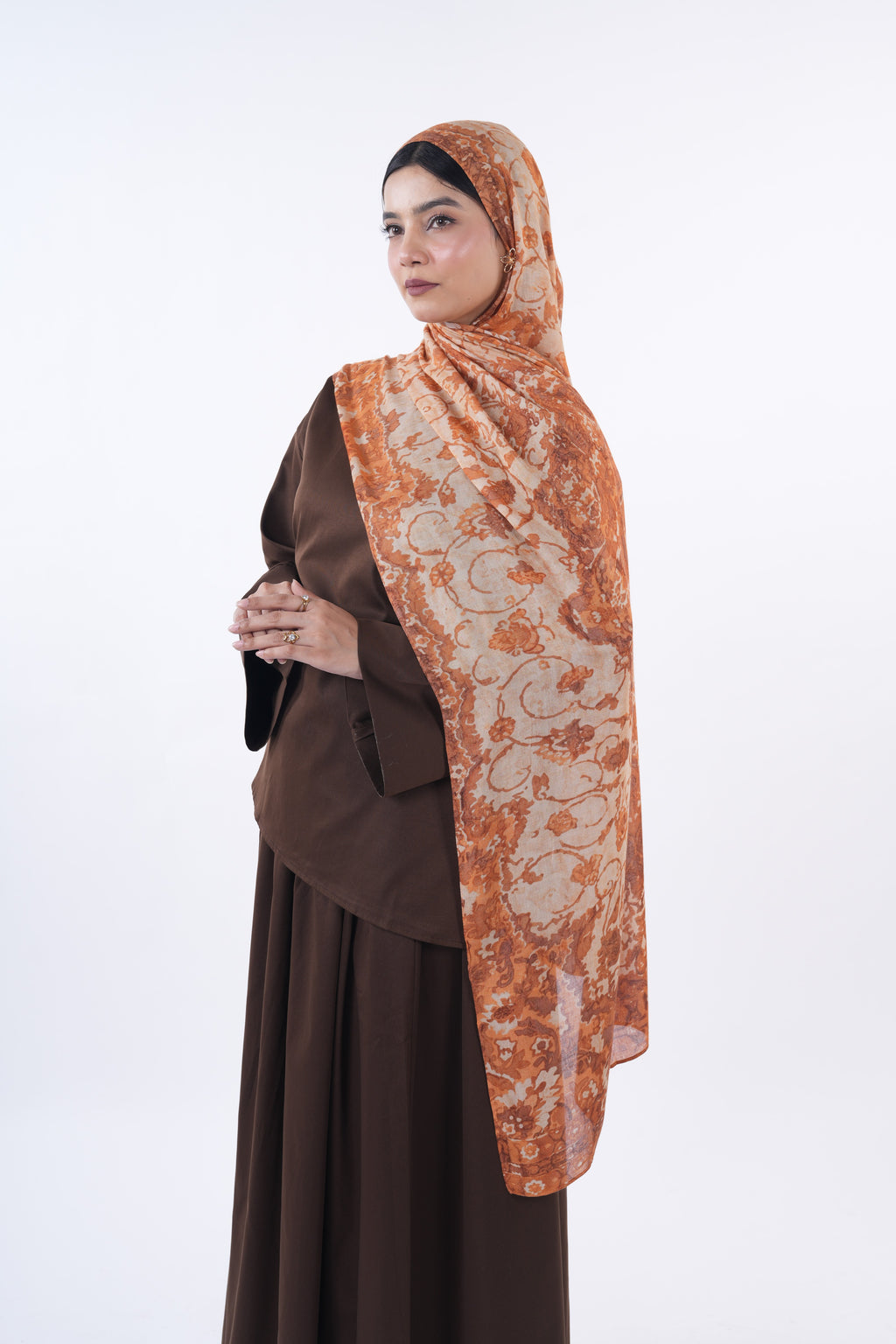 Printed Modal - Pumpkin Spice