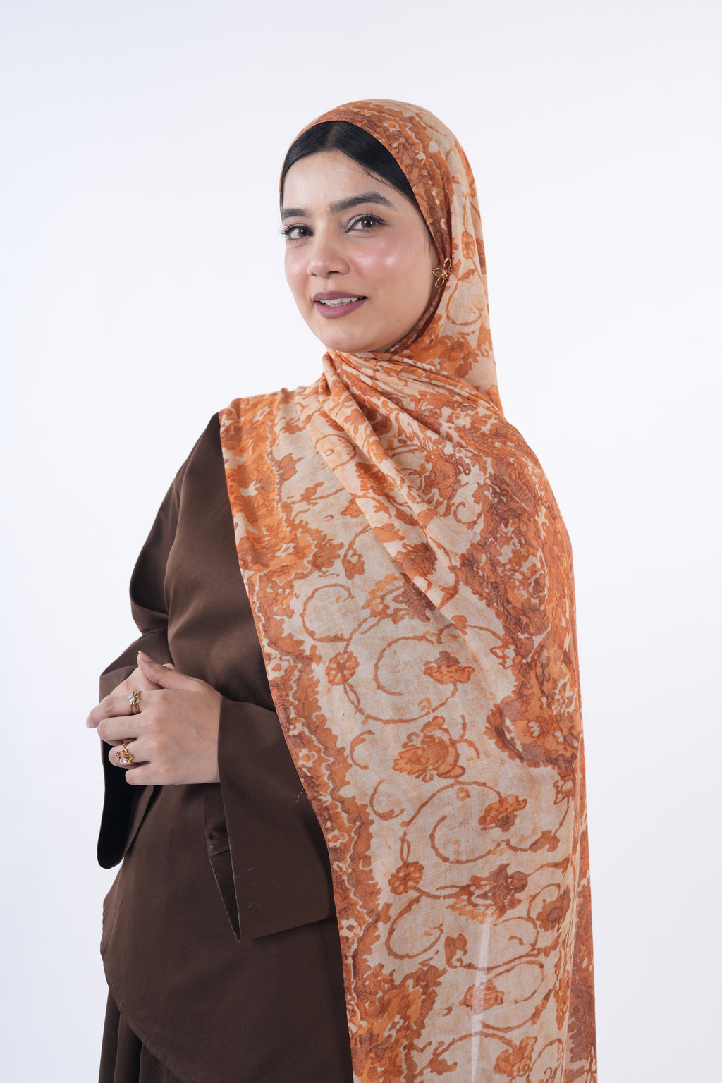 Printed Modal - Pumpkin Spice