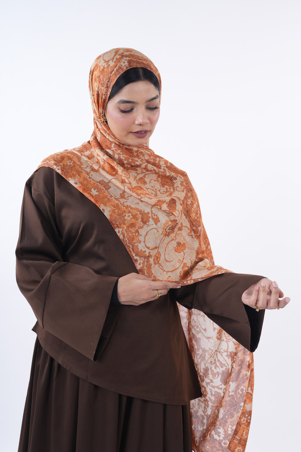 Printed Modal - Pumpkin Spice