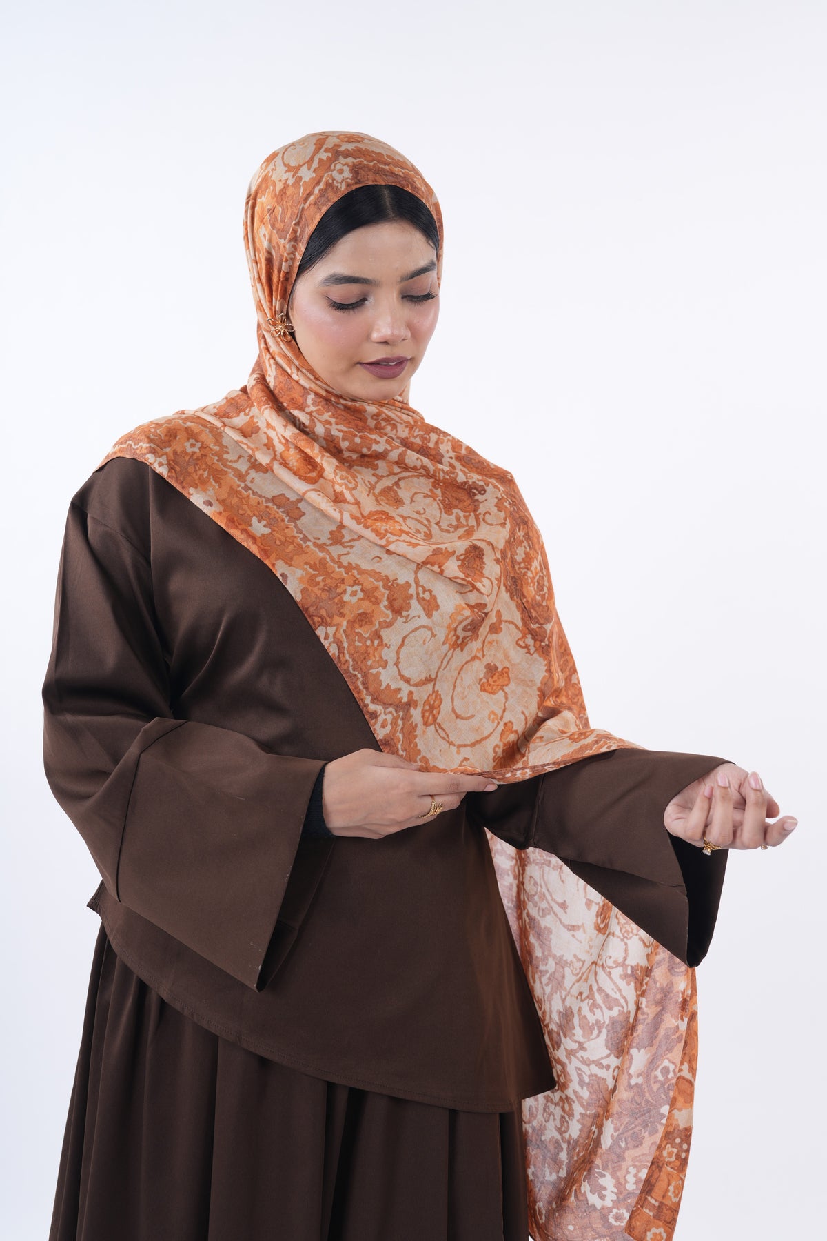 Printed Modal - Pumpkin Spice