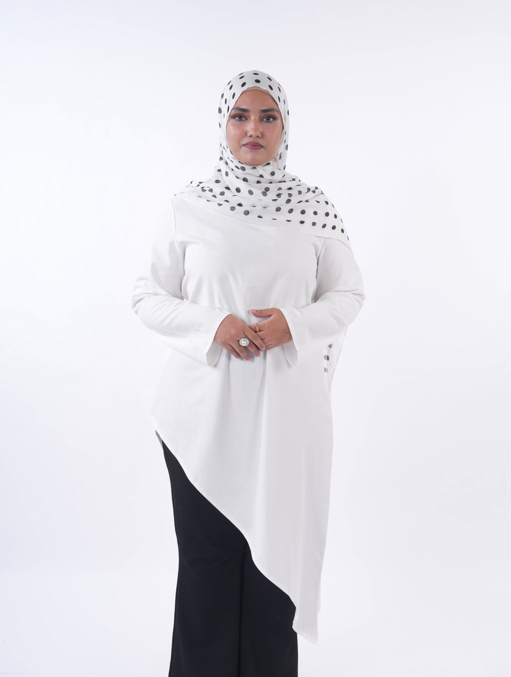 Asymmetrical Top - White