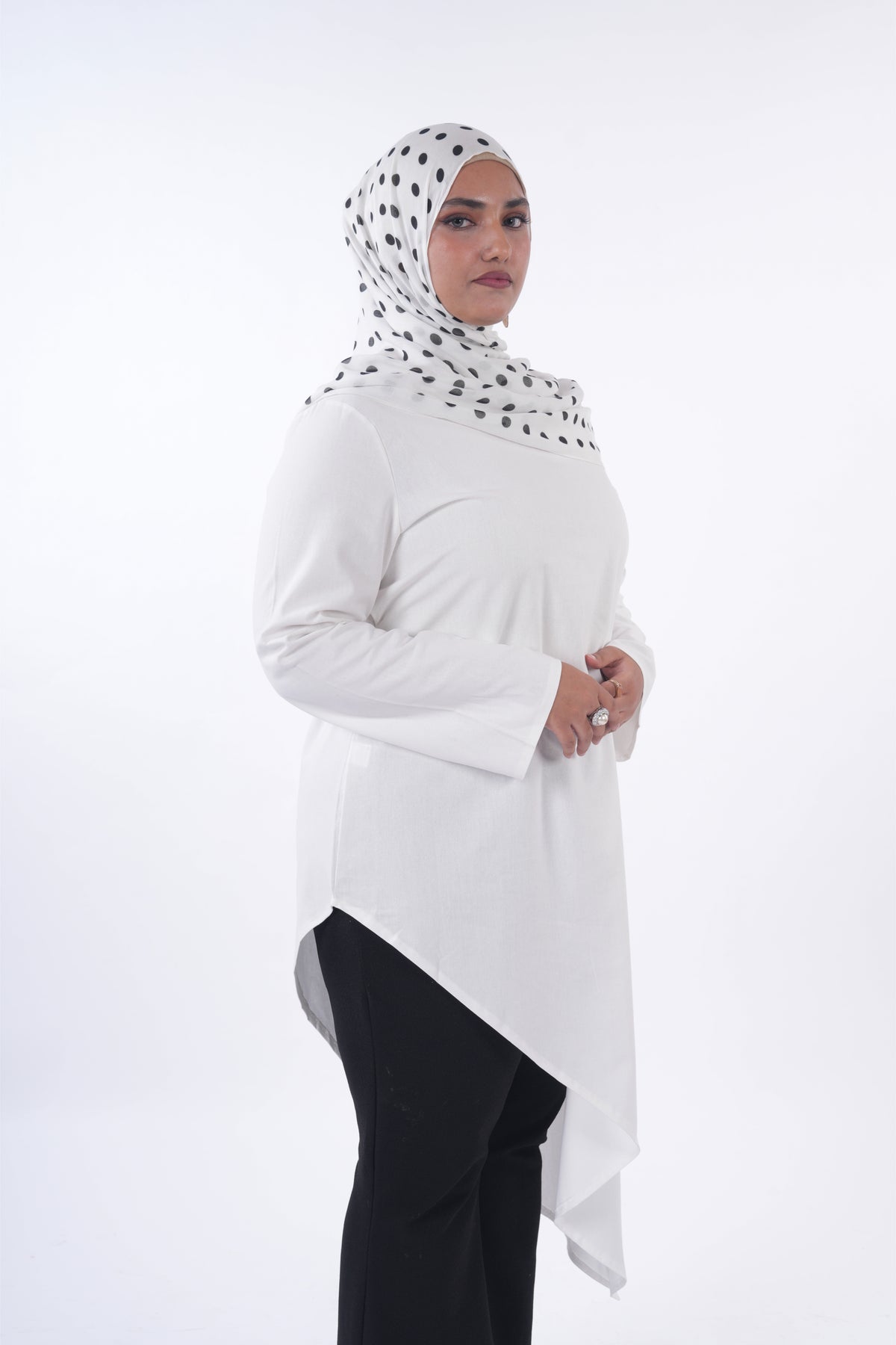 Asymmetrical Top - White