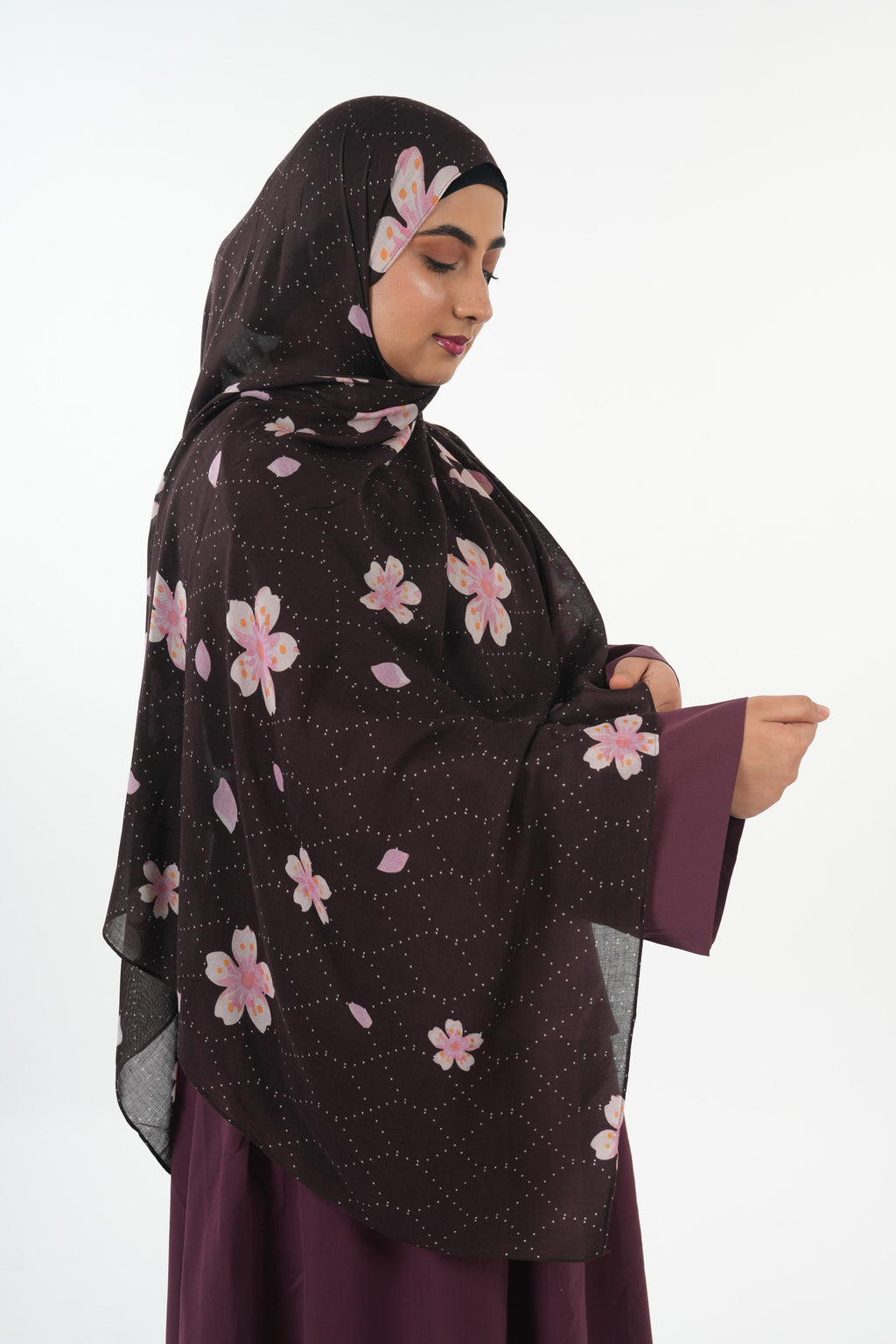 Printed Modal - Cocoa Petals