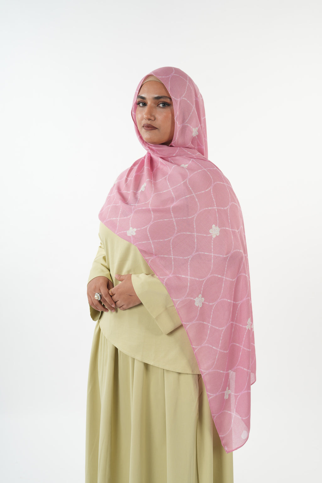 Printed Modal - Pink Orchid