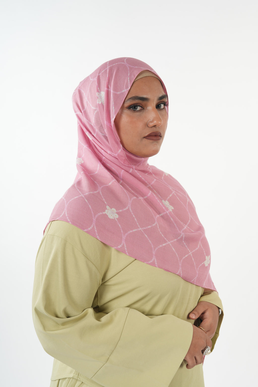 Printed Modal - Pink Orchid