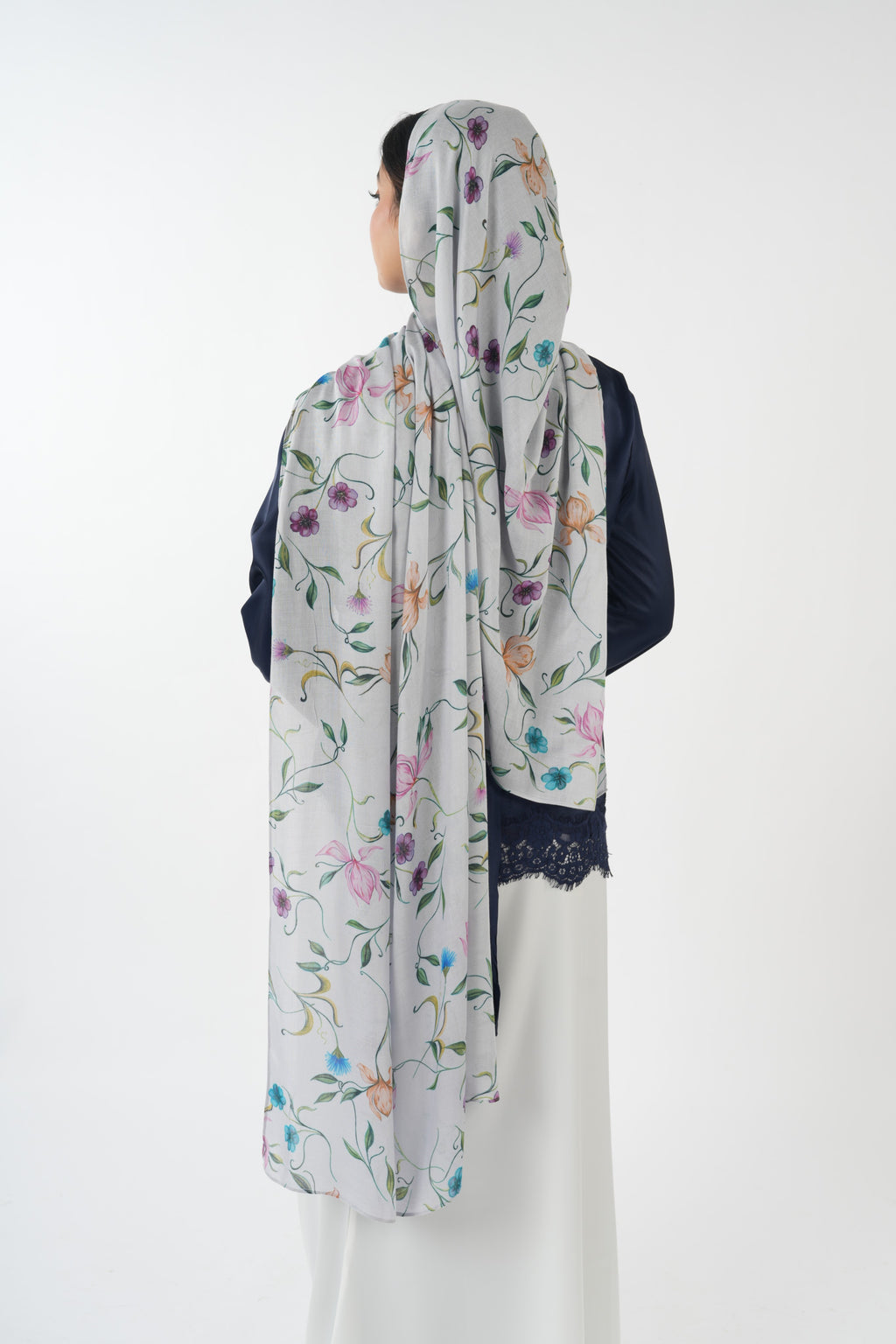 Printed Modal - Teal Blossom
