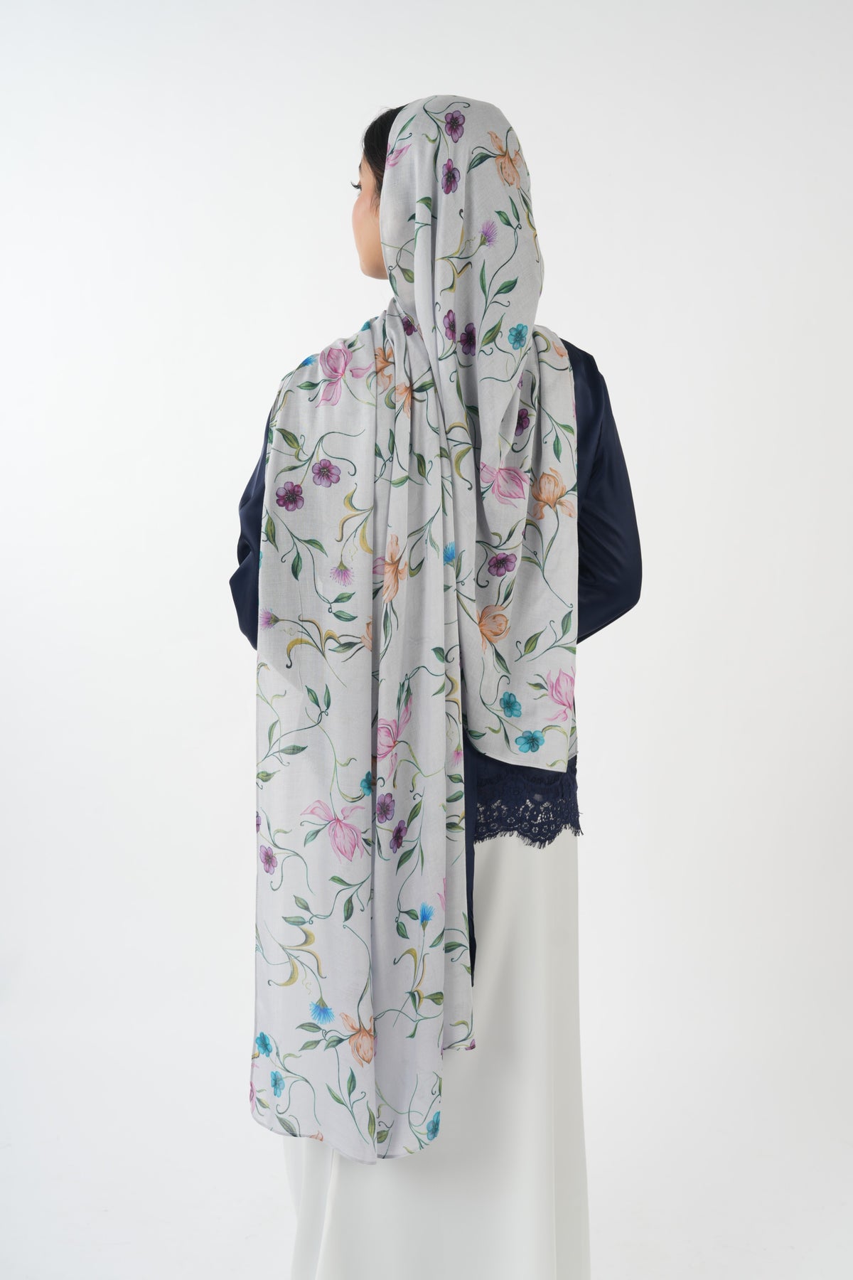 Printed Modal - Teal Blossom