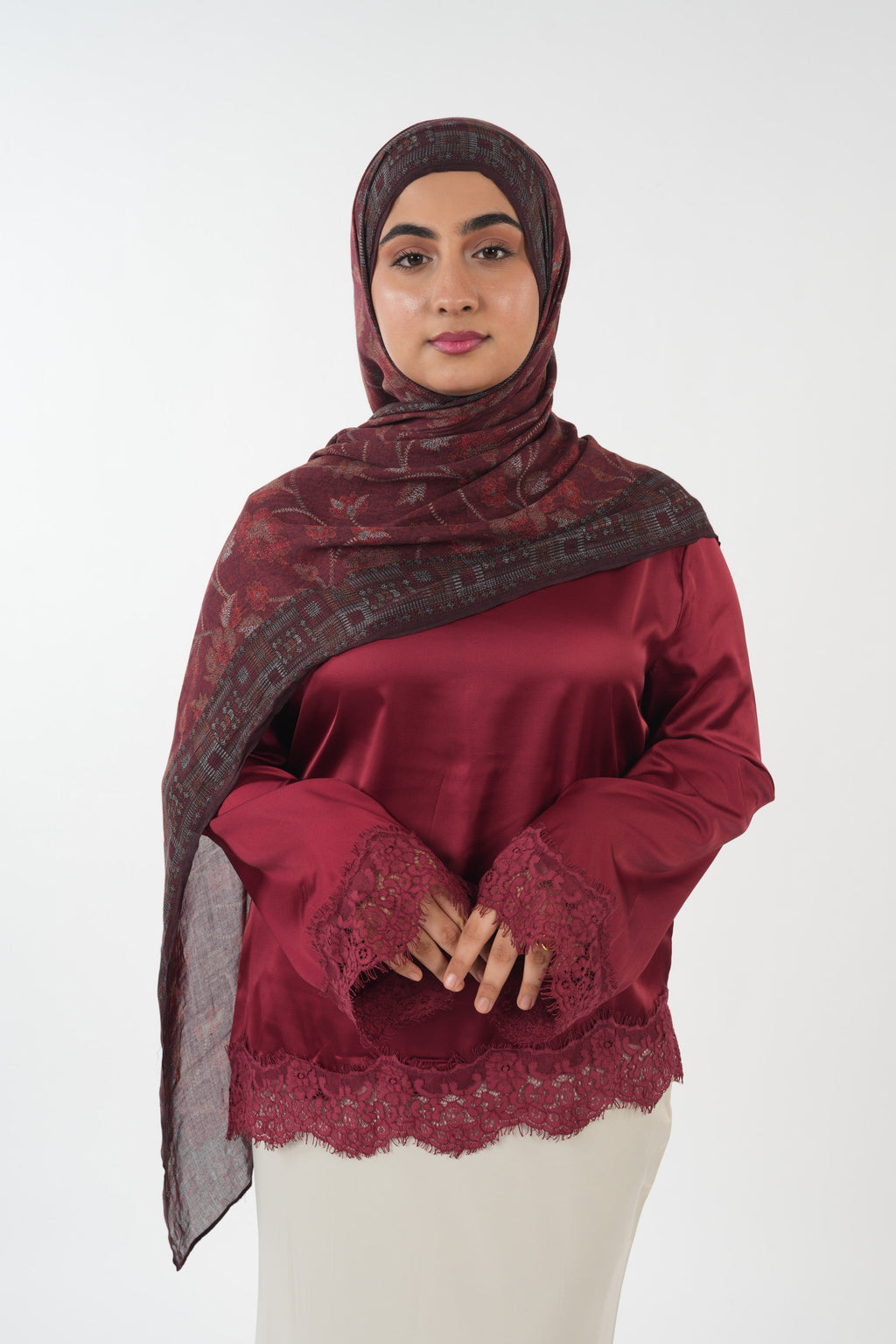 Satin Top - Cherry Red