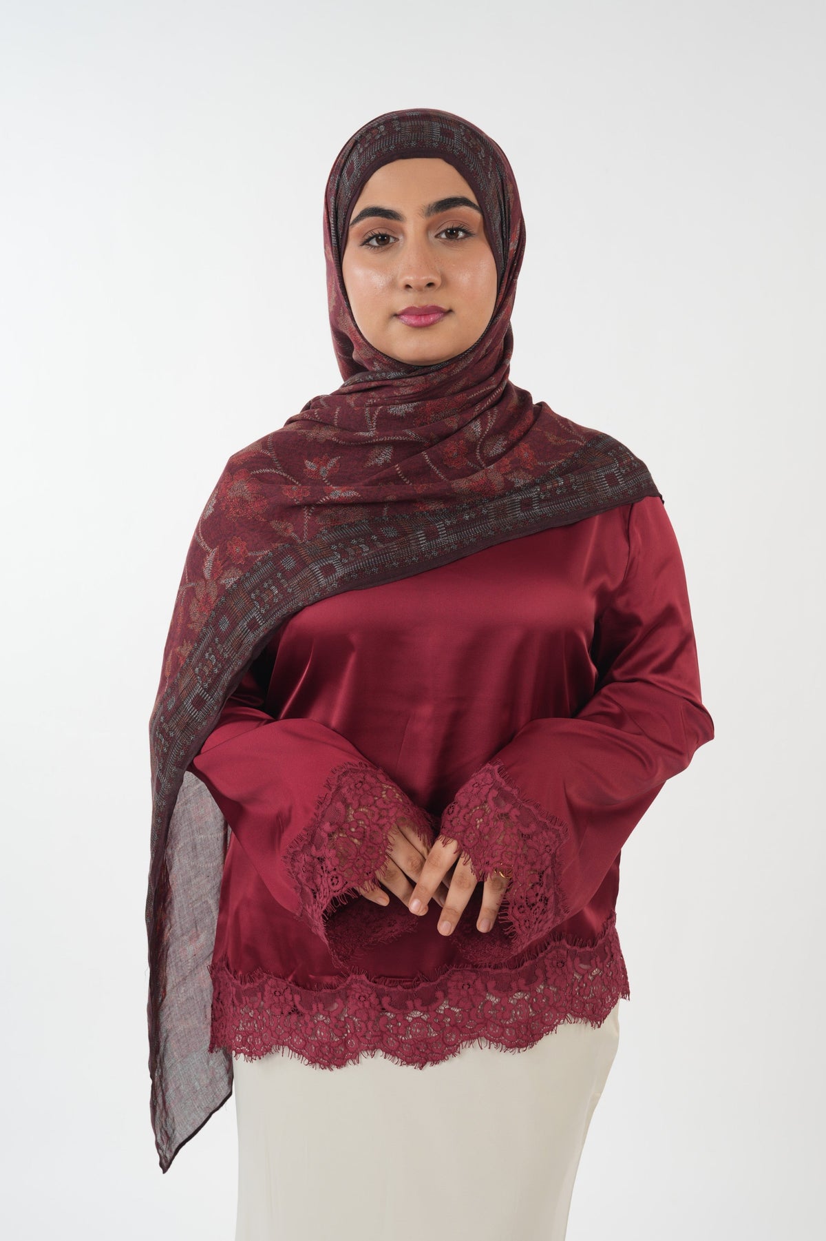 Satin Top - Cherry Red