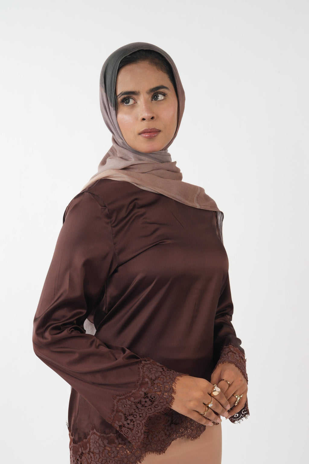 Satin Top - Espresso