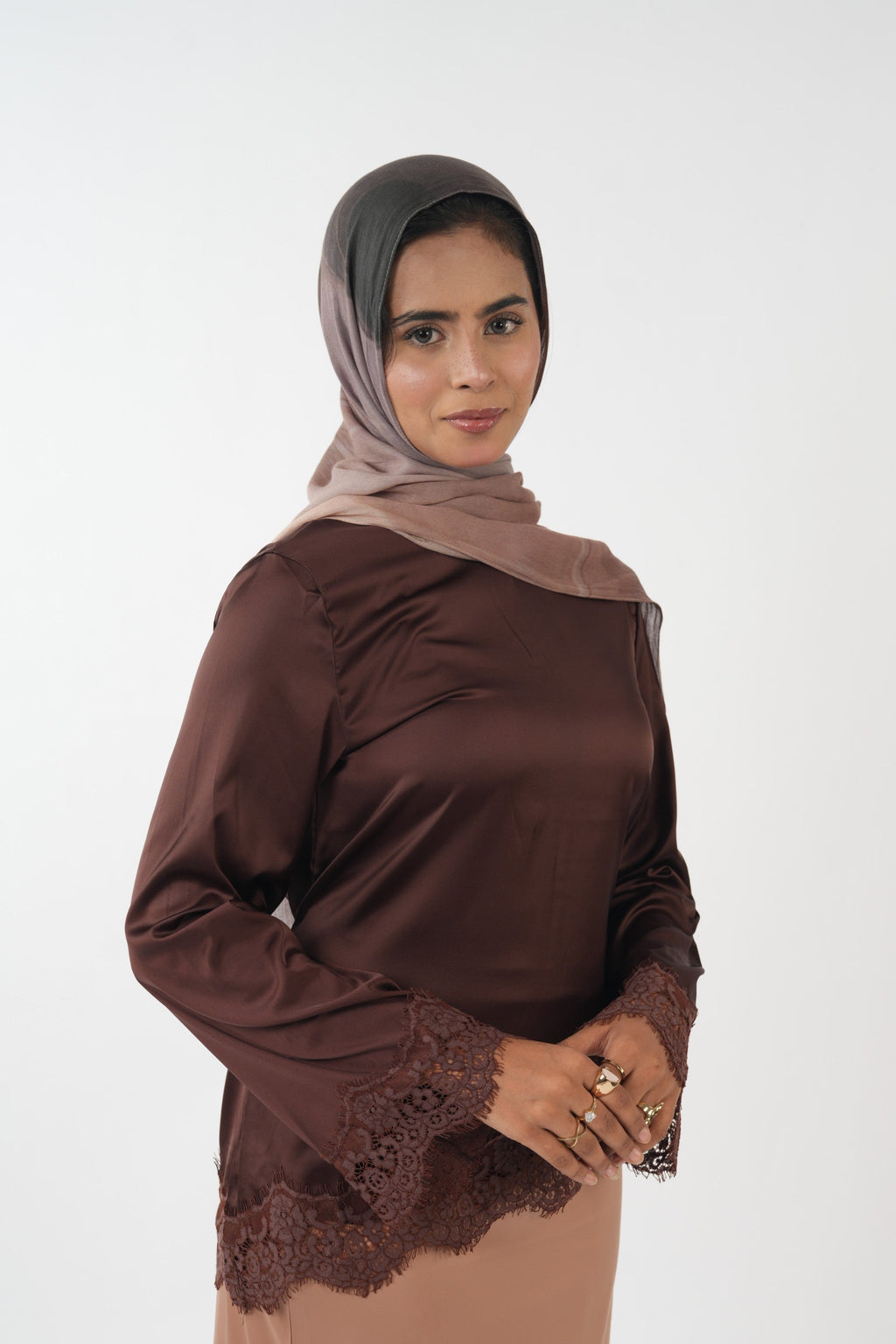 Satin Top - Espresso
