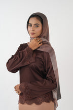 Satin Top - Espresso