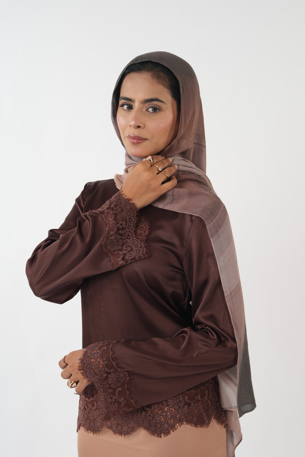 Satin Top - Espresso