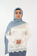 Satin Top - Soft Ivory