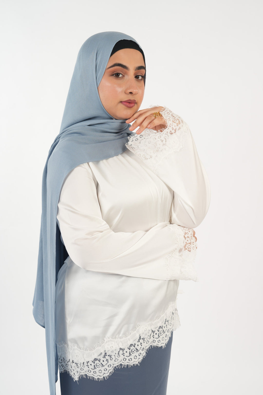 Satin Top - Soft Ivory