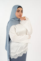 Satin Top - Soft Ivory