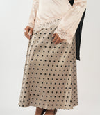 Satin Skirt - Polka (Golden)