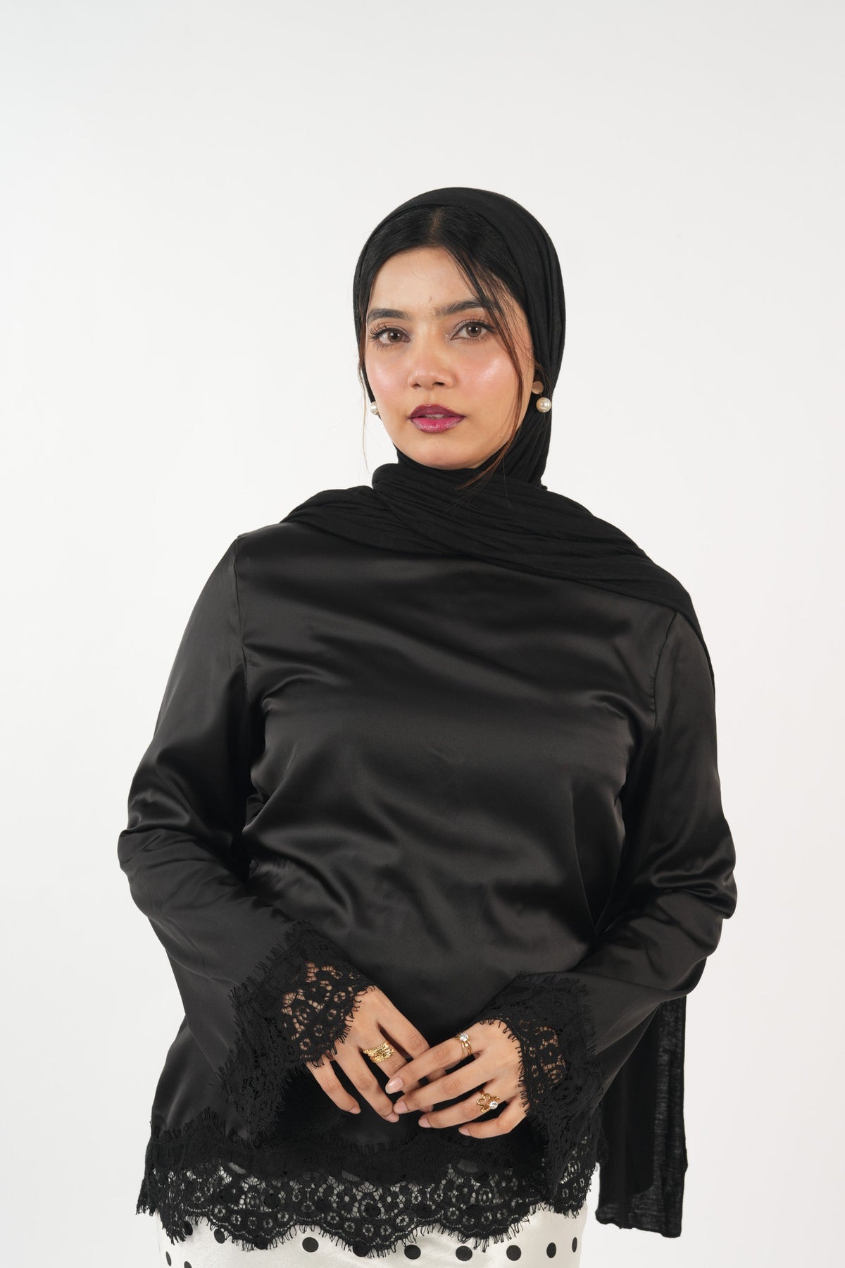 Satin Top - Onyx Black