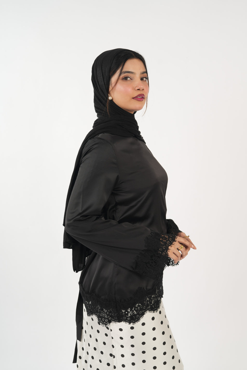 Satin Top - Onyx Black