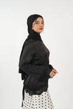 Satin Top - Onyx Black
