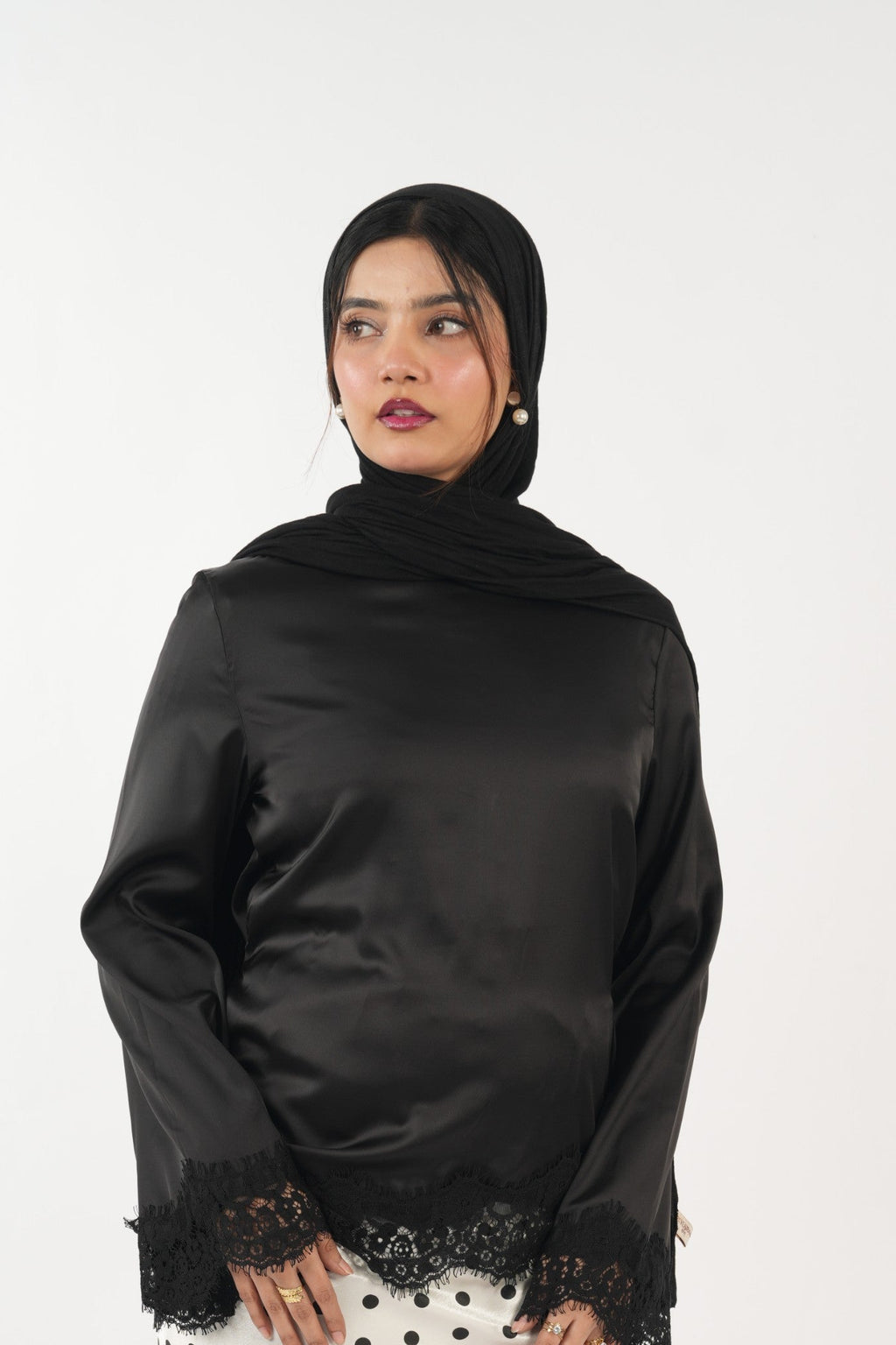 Satin Top - Onyx Black
