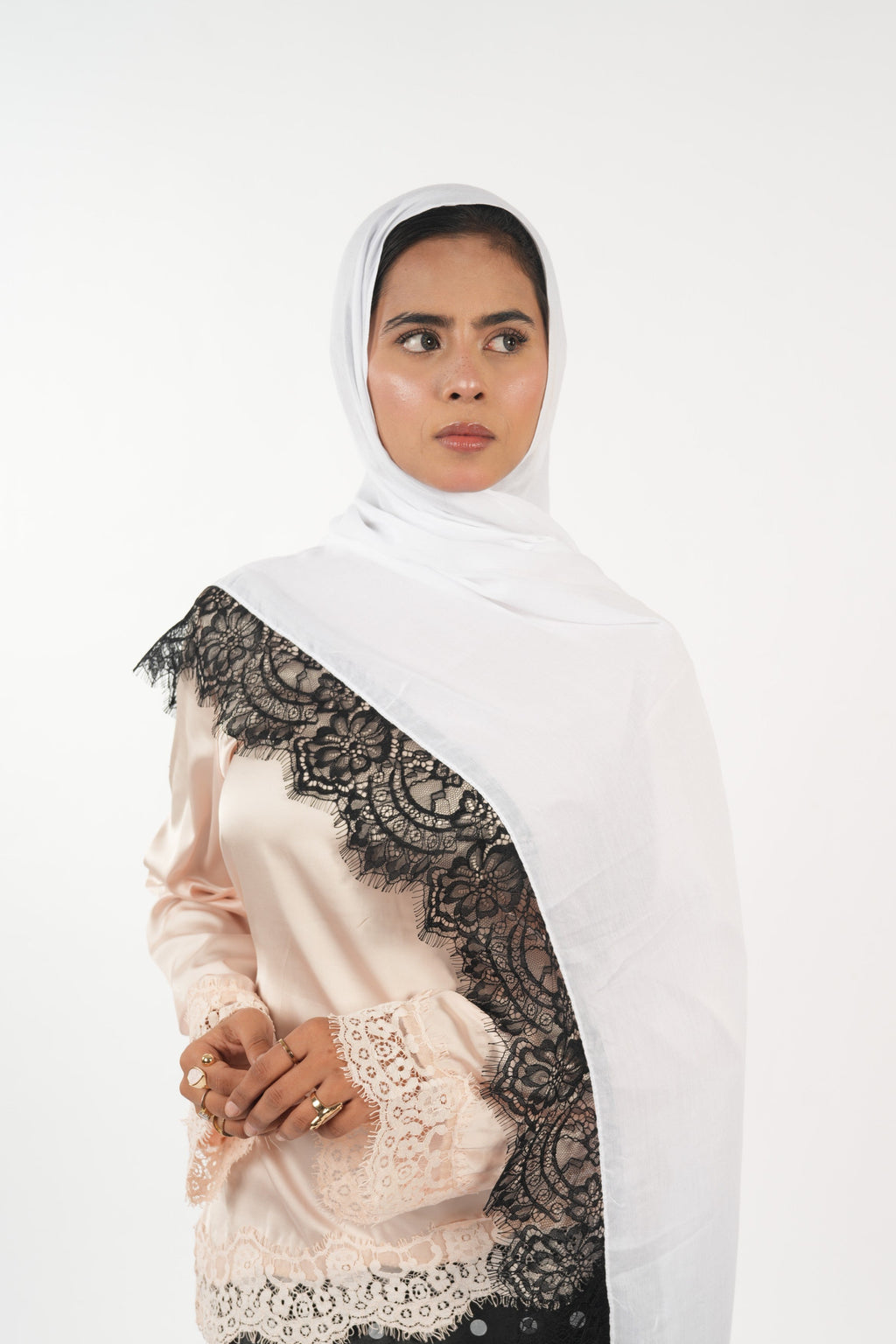 Lace Modal - White