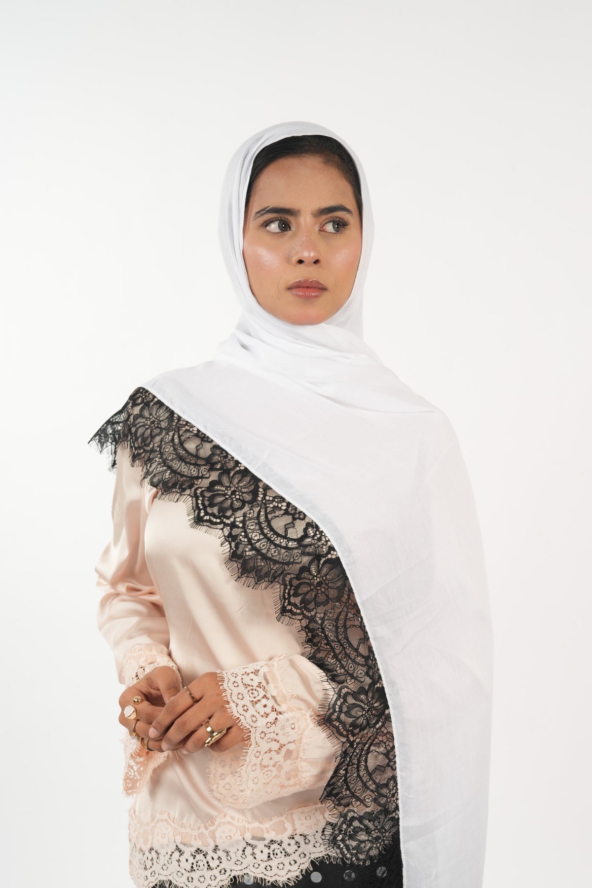 Lace Modal - White
