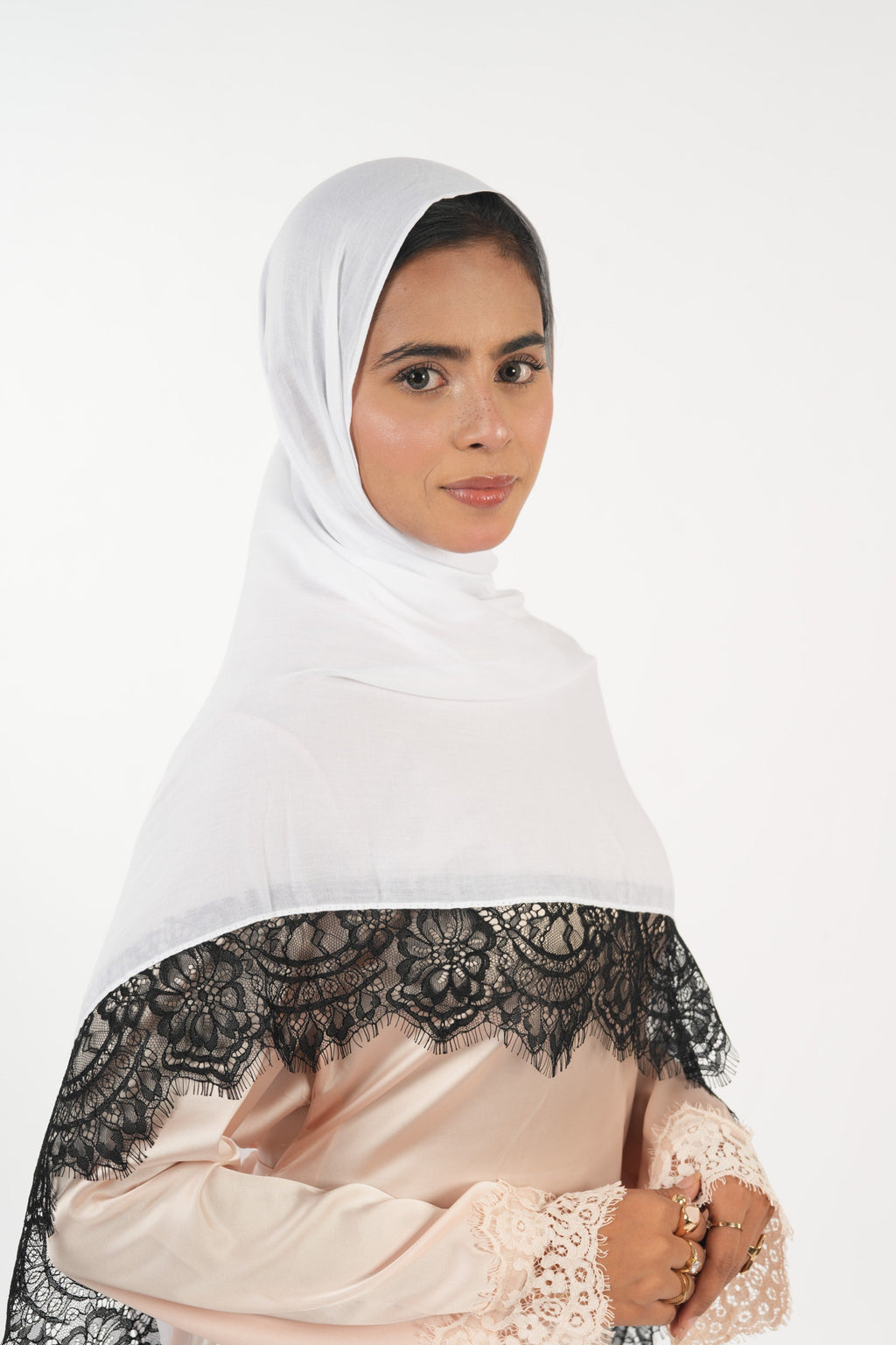 Lace Modal - White