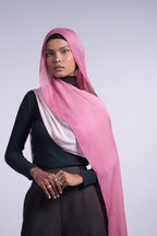 Printed Modal - Ombré Pink