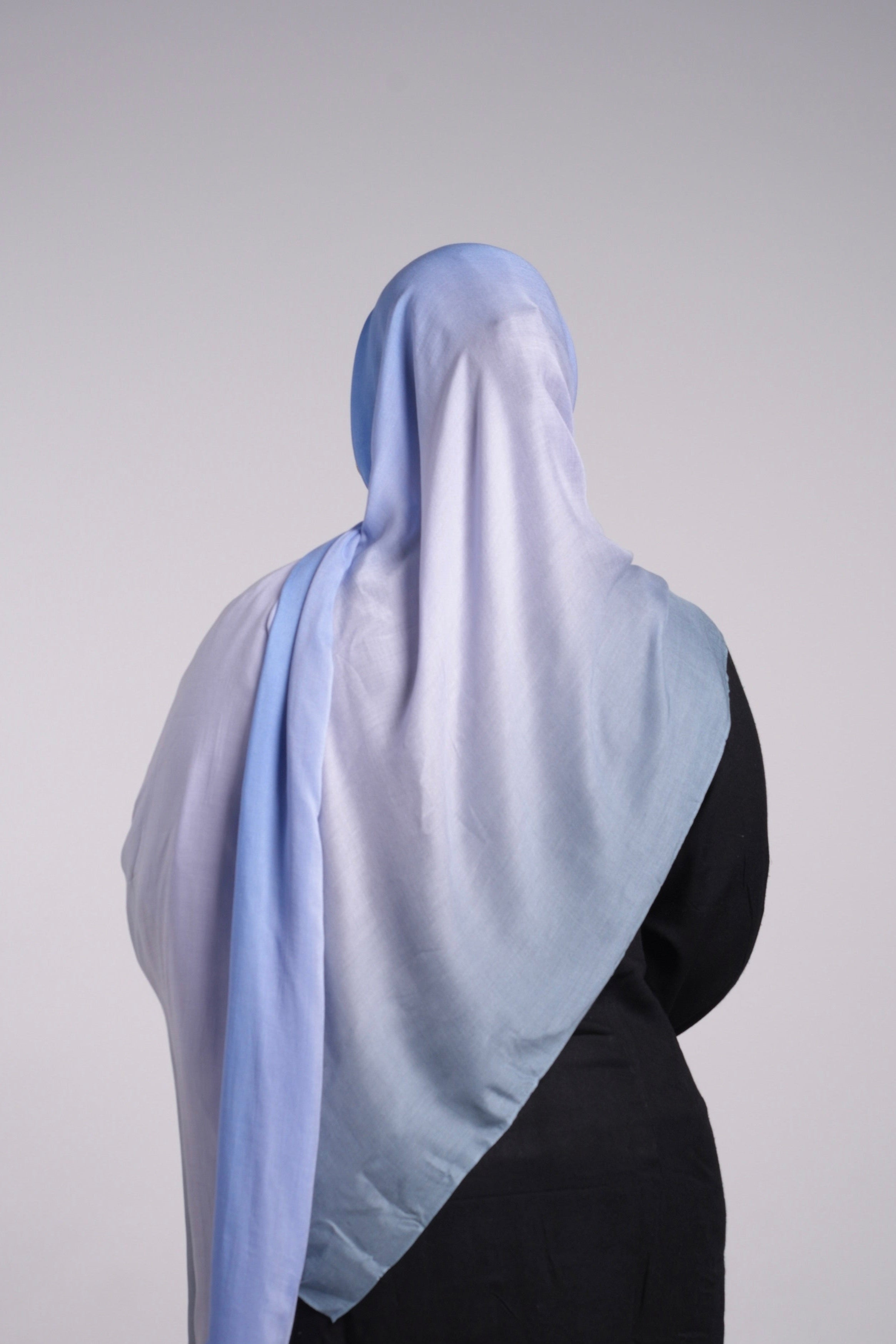 Printed Modal - Ombré Blue