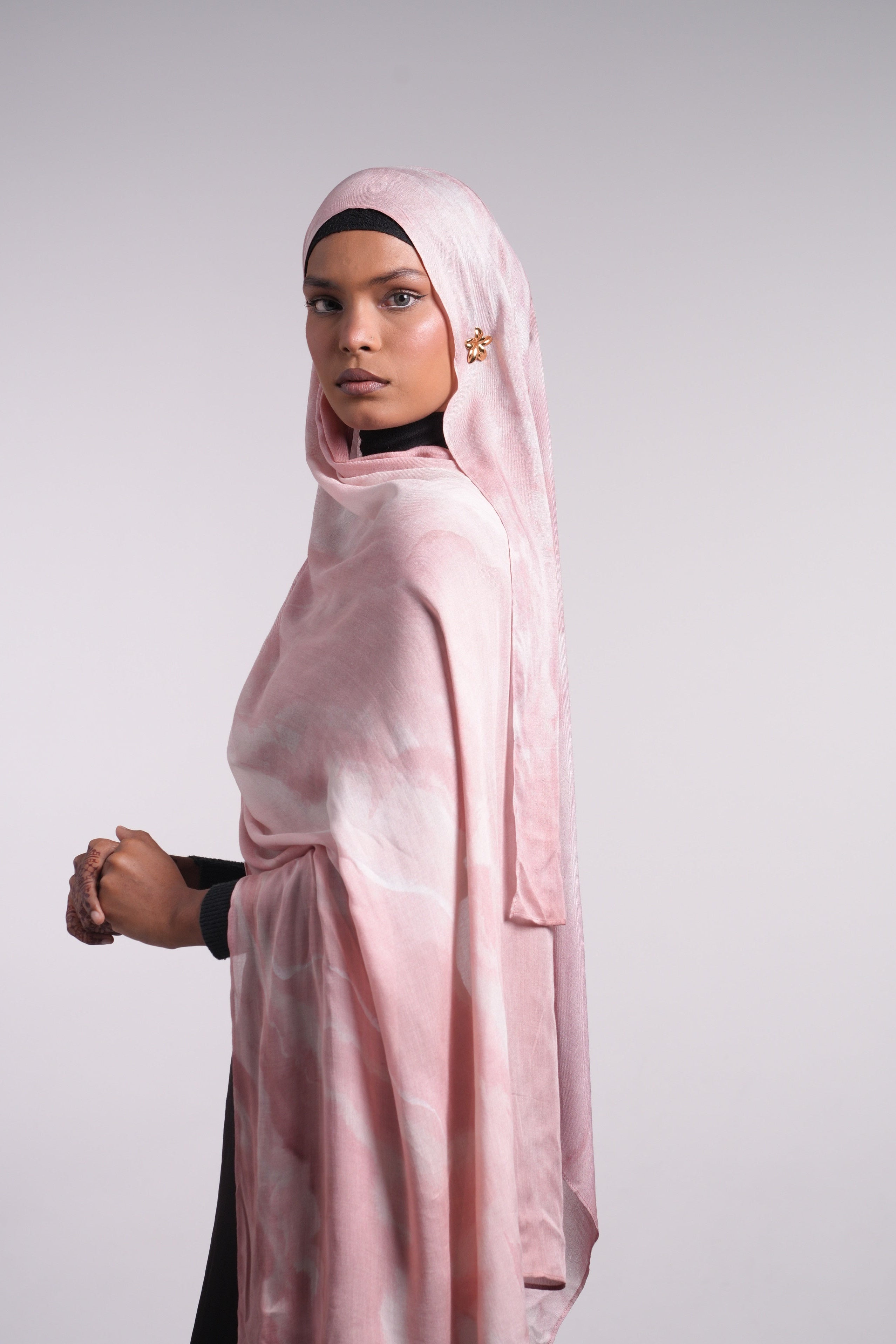 Printed Modal - Pink Drift