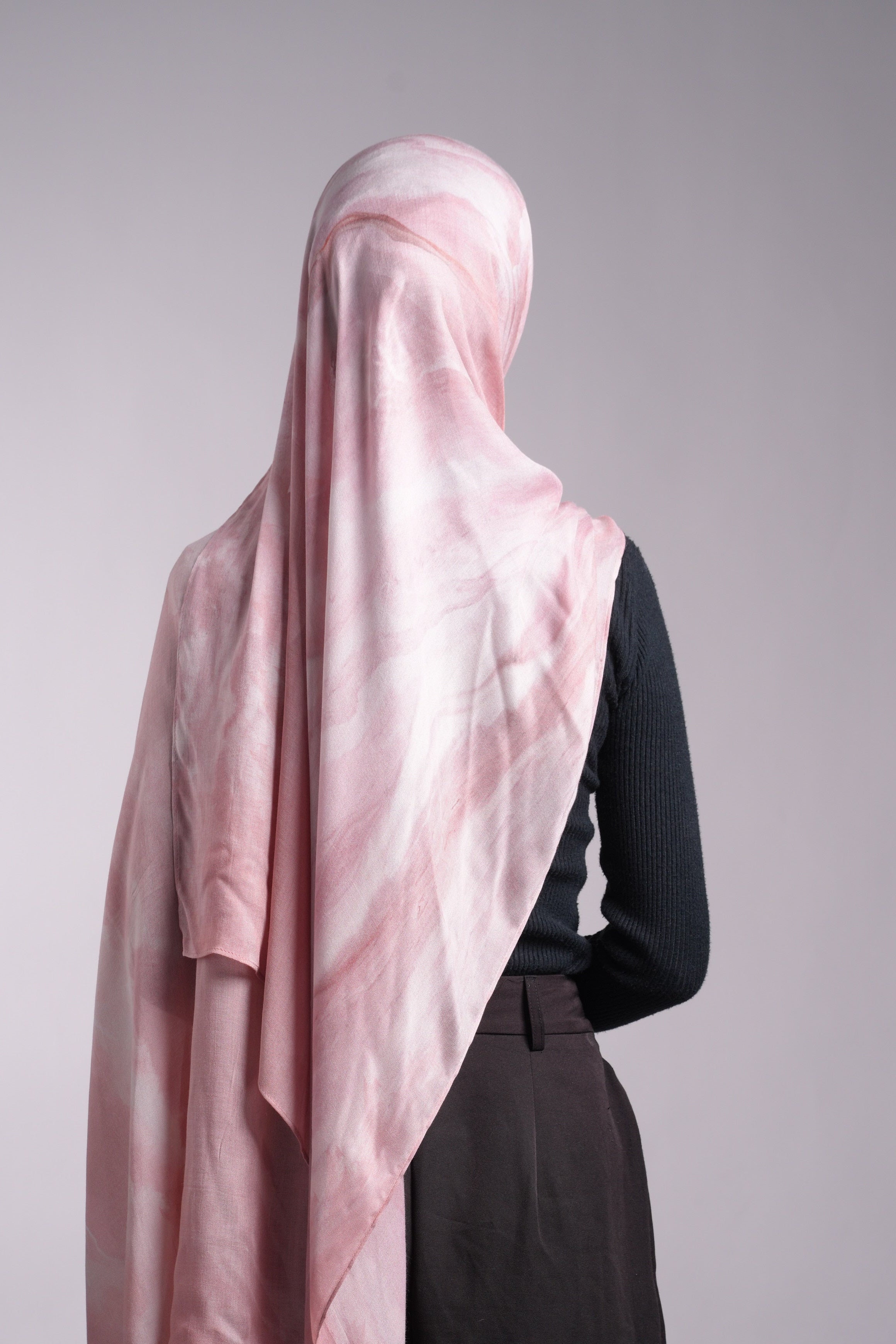 Printed Modal - Pink Drift