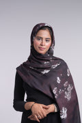 Printed Modal - Burgundy Floral