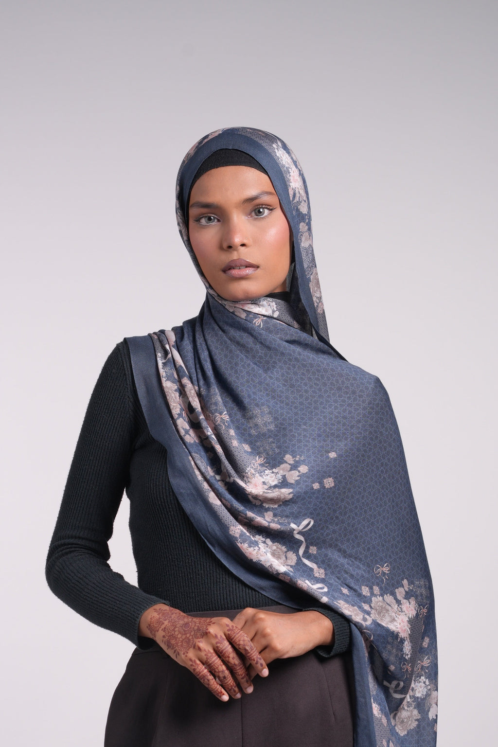 Printed Modal - Blue Floral