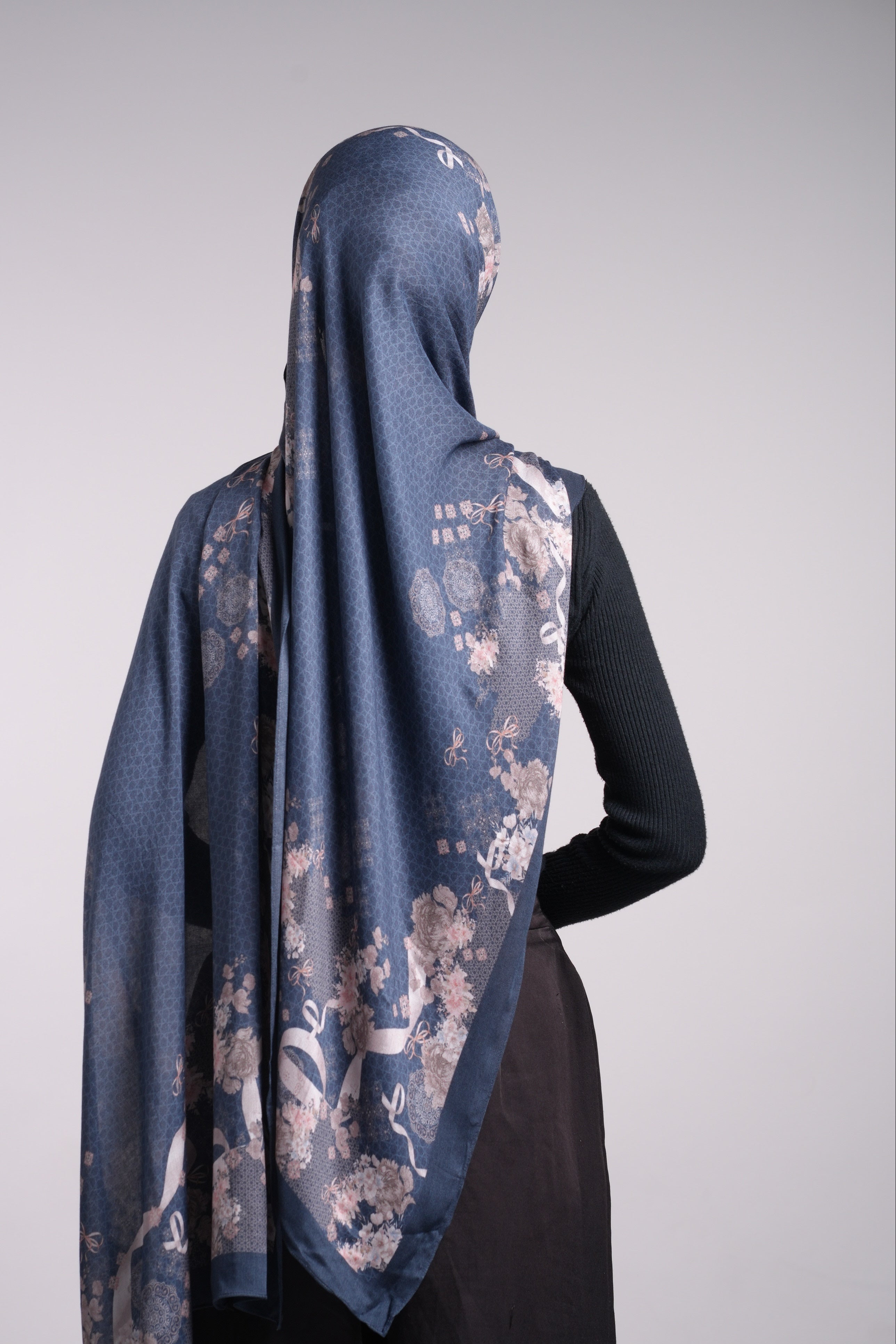 Printed Modal - Blue Floral