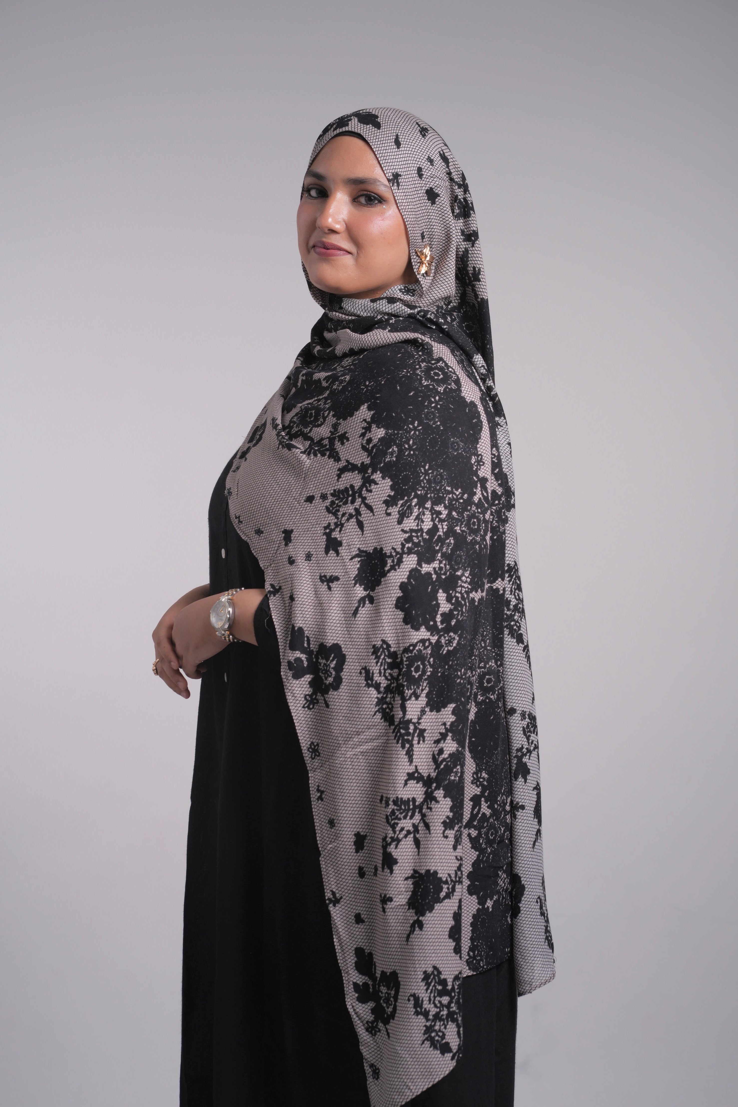 Printed Modal - Chantilly Lace