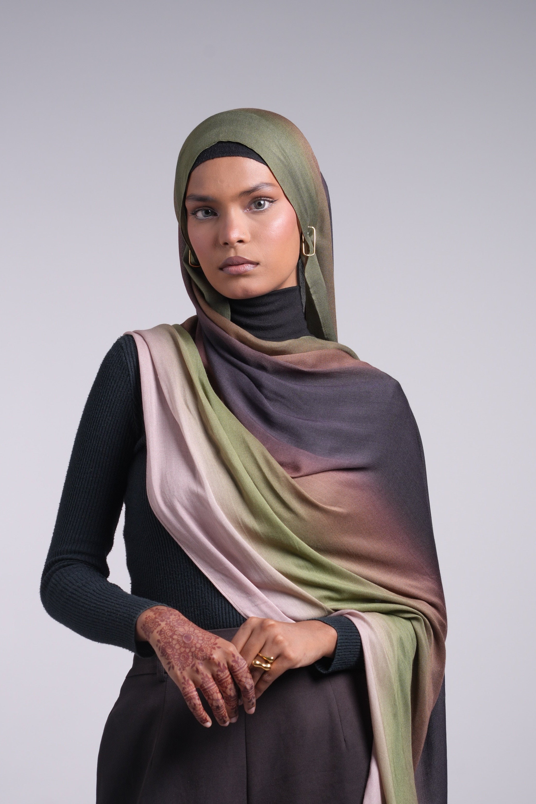 Printed Modal - Olive Ombré