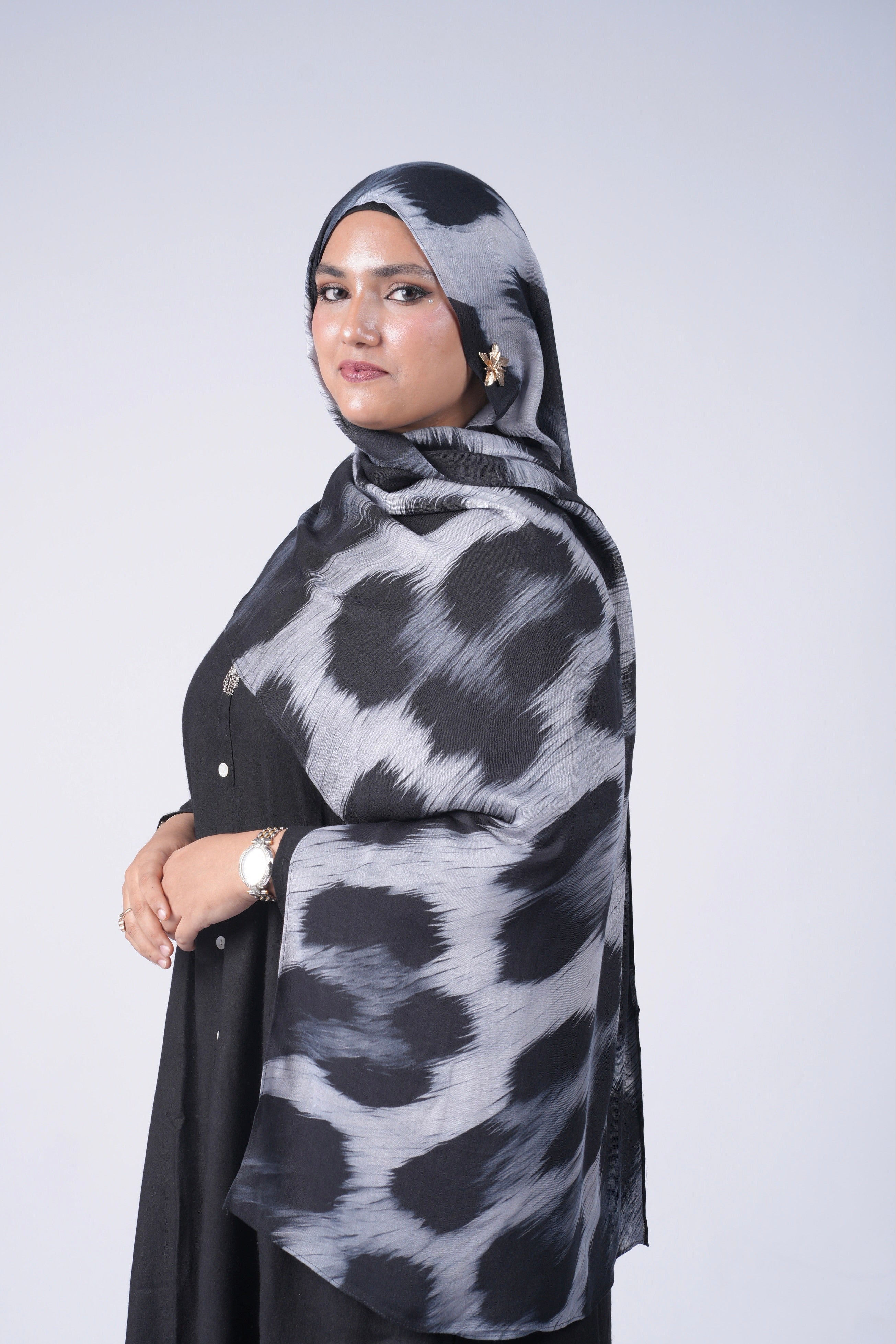 Printed Modal - Snow Leopard