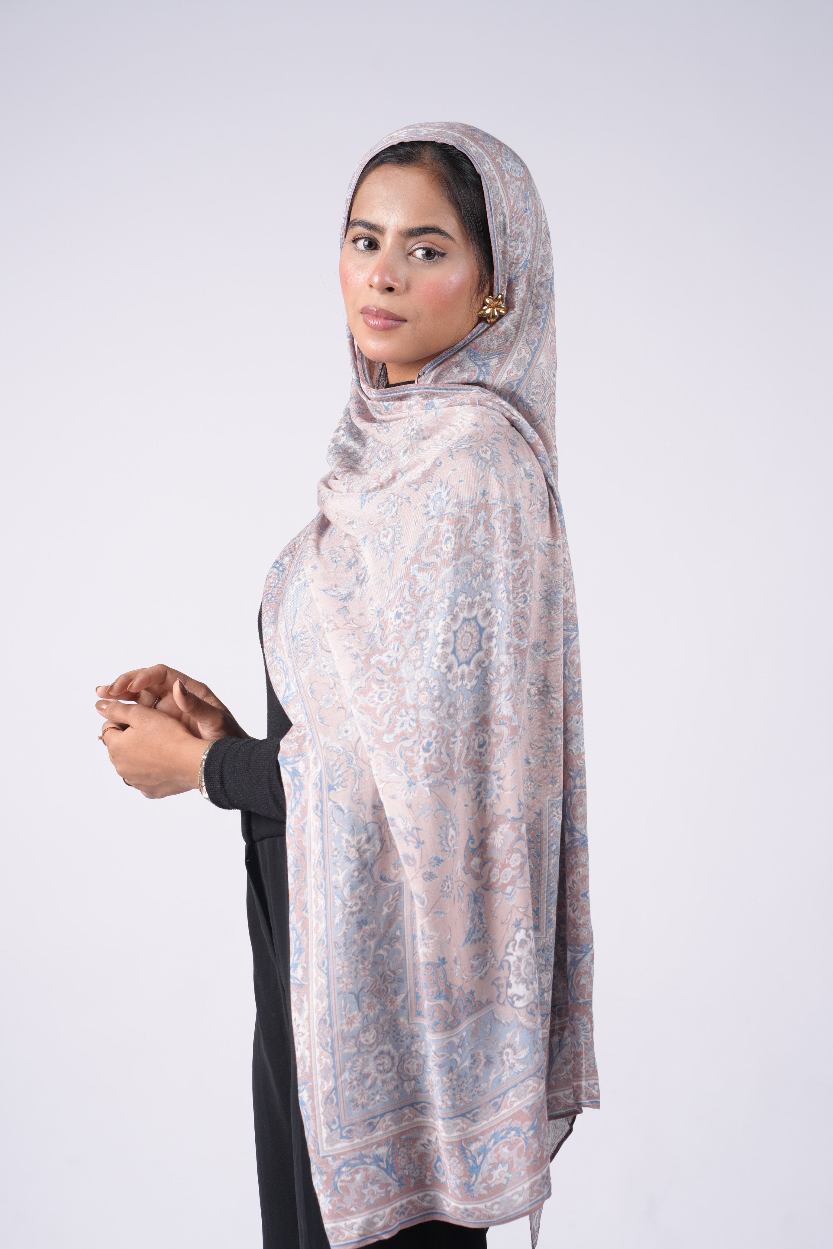 Printed Modal - Cream Floral