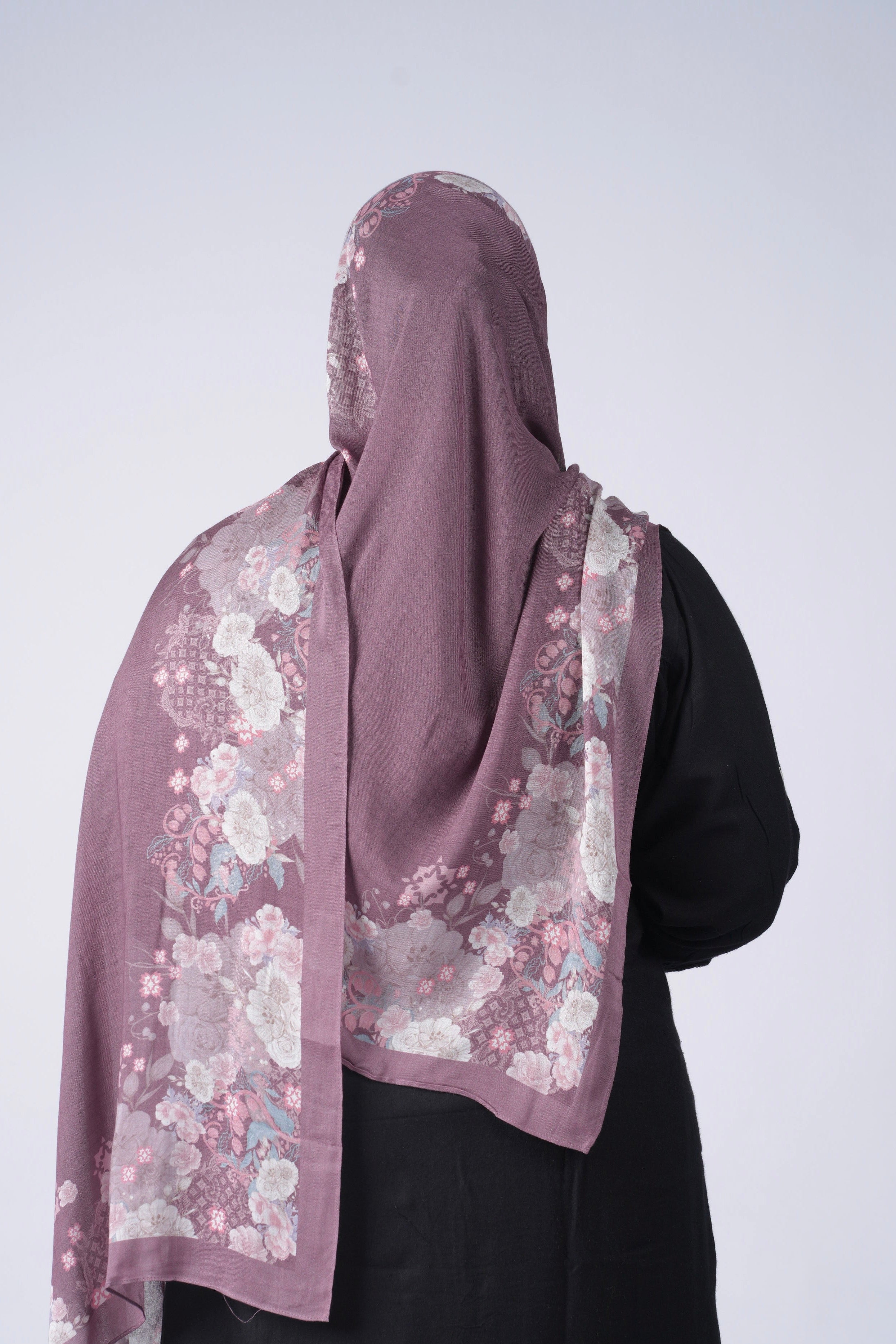 Printed Modal - Purple Floral